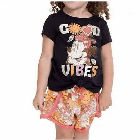 Disney Minnie Mouse Toddler Girls 2-Piece Short Set 4T