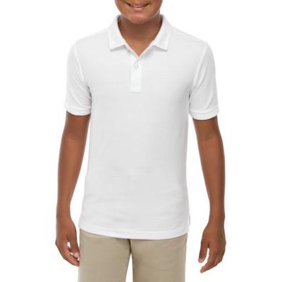 Nautica Stretch Double Pique Polo White, Size M boy