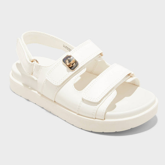 Kids' Verity Platform Hardware Sandals - Art Class Ivory 1 - Girl