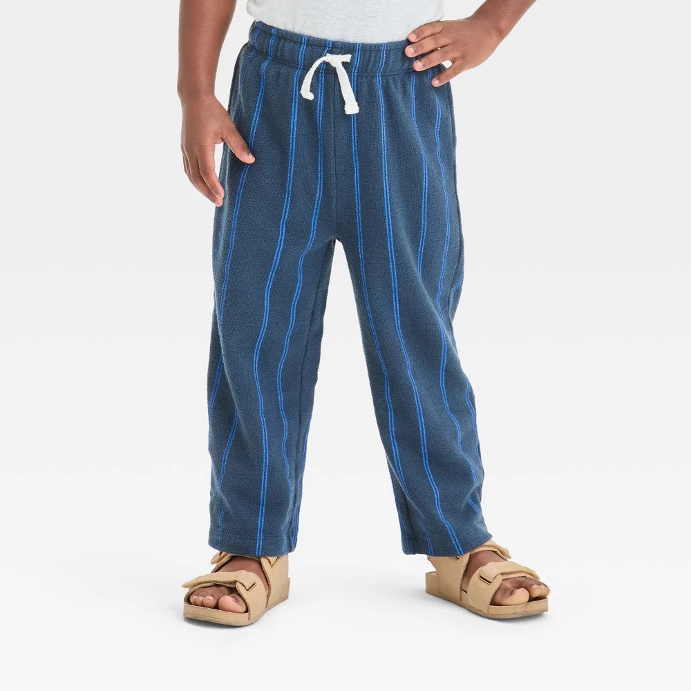 Grayson Mini Toddler Boys' Blue Ribbed Pants - Size 2T