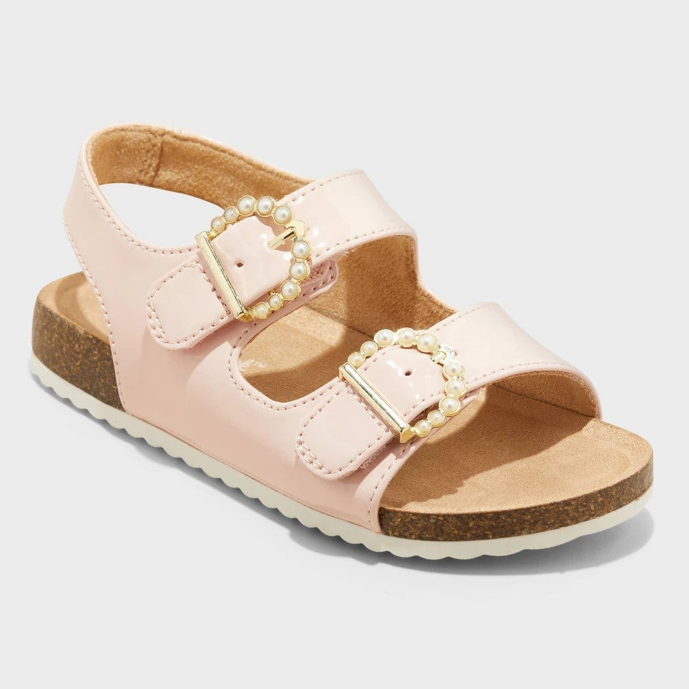 Cat & Jack girl Reagan Sandals Pink 8T: Flexible Outsole