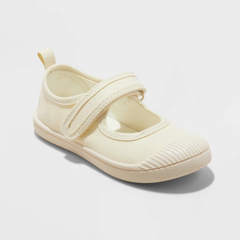 Toddler baby girl Hook and Loop Closure Sneakers - Cat & Jack™ Gold 4