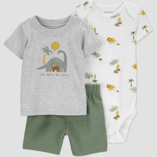Carter's Dino Top & Bottom Set 18M Green Boys