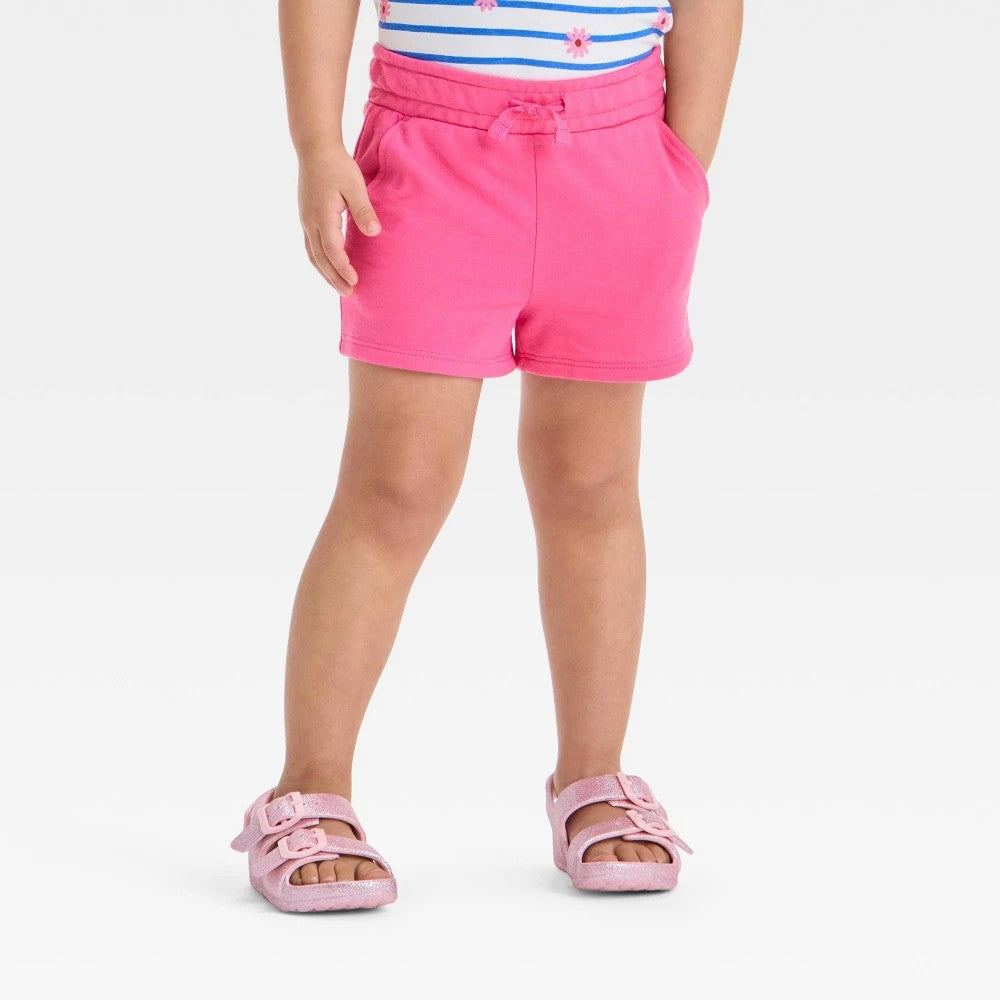 Cat & Jack Toddler Girls' Pink Knit Shorts 3T