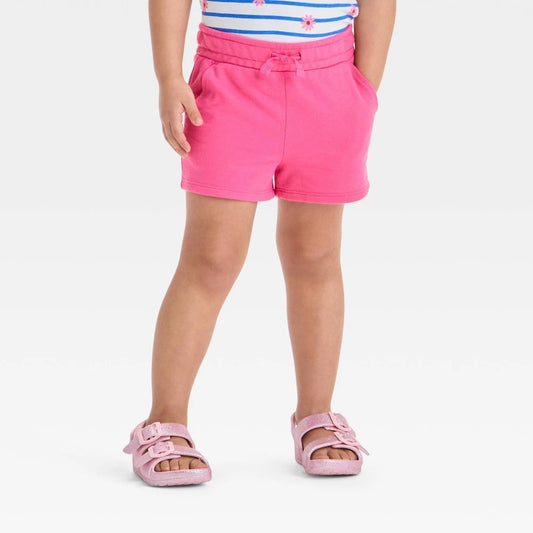 Cat & Jack Toddler Girls' Pink Knit Shorts 3T