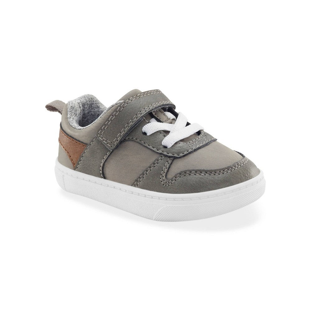 Carter's Karson First Walker Sneakers Gray/Brown Size 4 baby boy