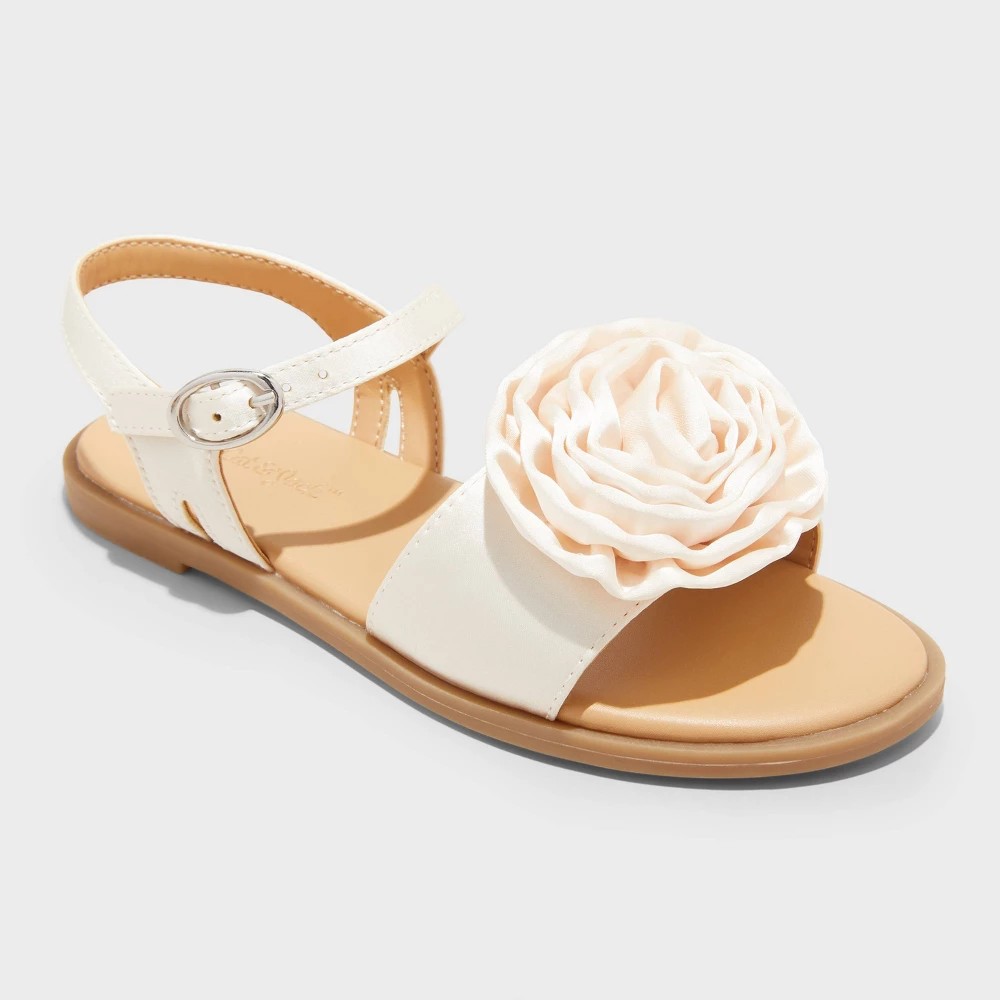 Cat & Jack Sandals Ivory Size 3 girl