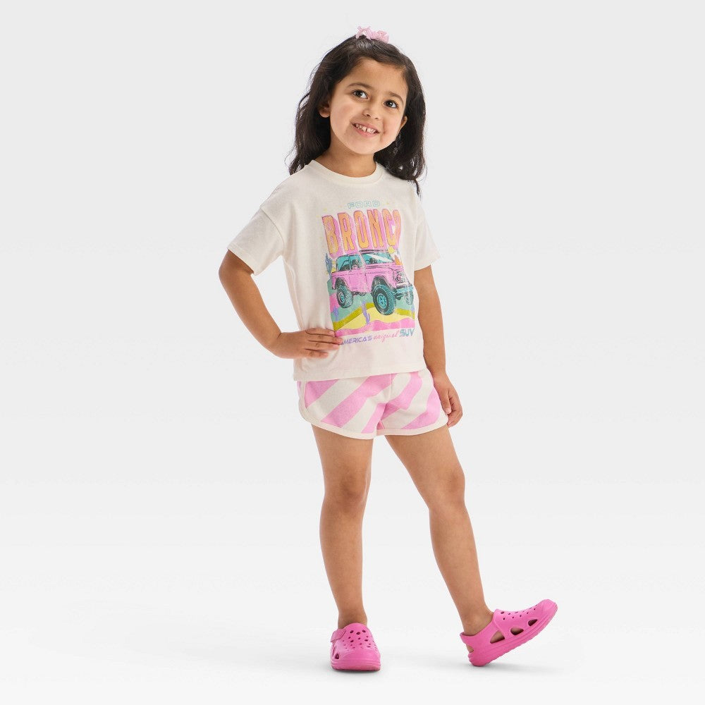 Ford Bronco Toddler Girls' 2pc T-Shirt & Shorts Set 3T