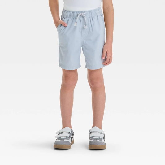 Cat & Jack Toddler Boys' Gray Woven Shorts 12M, Drawstring