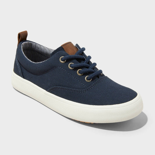 Cat & Jack Kids' Jett Low Top Sneakers Navy Size 2 boys