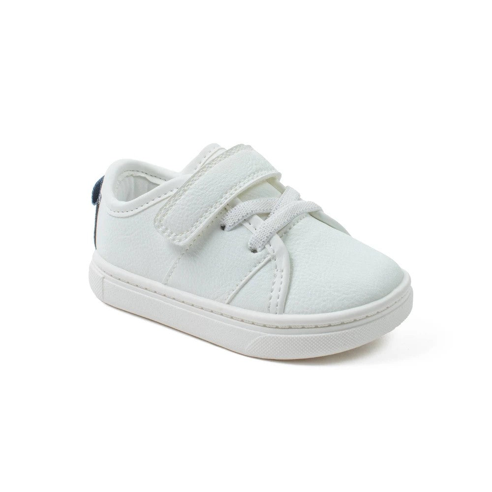 Carter's Toddler Boys' Daily First Walker Sneakers - White 5: Hook & Loop,