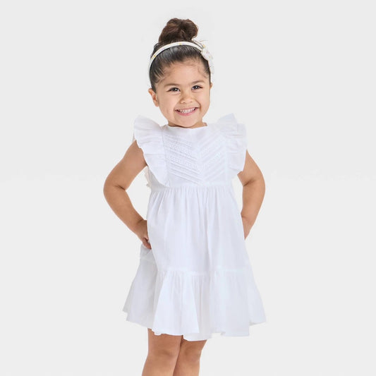 OshKosh B'gosh Toddler Girls' Lace Dress 5T - White Sleeveless