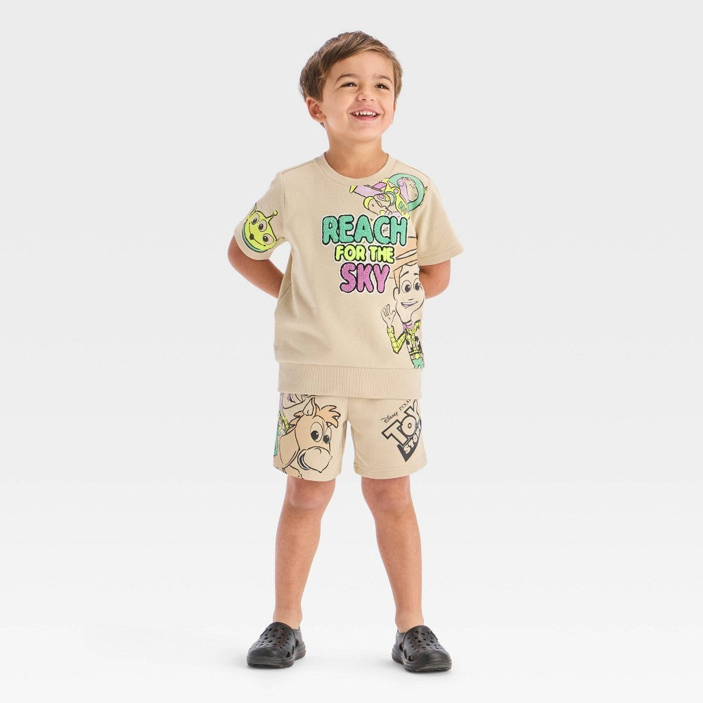 Disney Toy Story Toddler Boys' 2pc Set Tan 18M