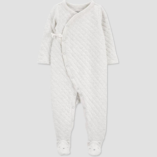 Carter's Just One You® Baby Heather Sceneic Sleep N' Play - Brown 6M: Midweight V Neck Pajamas