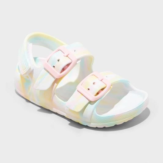 Cat & Jack Toddler Sandals 6T - Hook and Loop, Open Toe girl