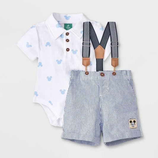 Disney Mickey Mouse Baby Boys' Bodysuit & Shorts Set 3-6M