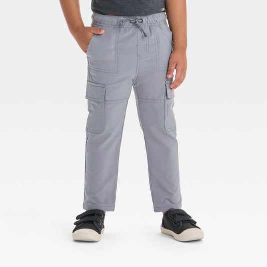 Toddler Boys' Quick Dry Pull-on Cargo Pants - Cat & Jack Gray 3T