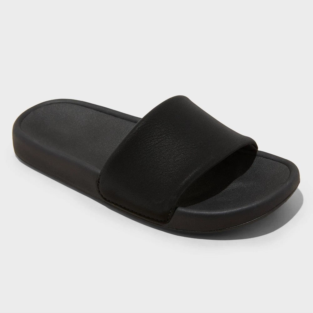 All In Motion girl Tatum Comfort Slides Size 5 Black