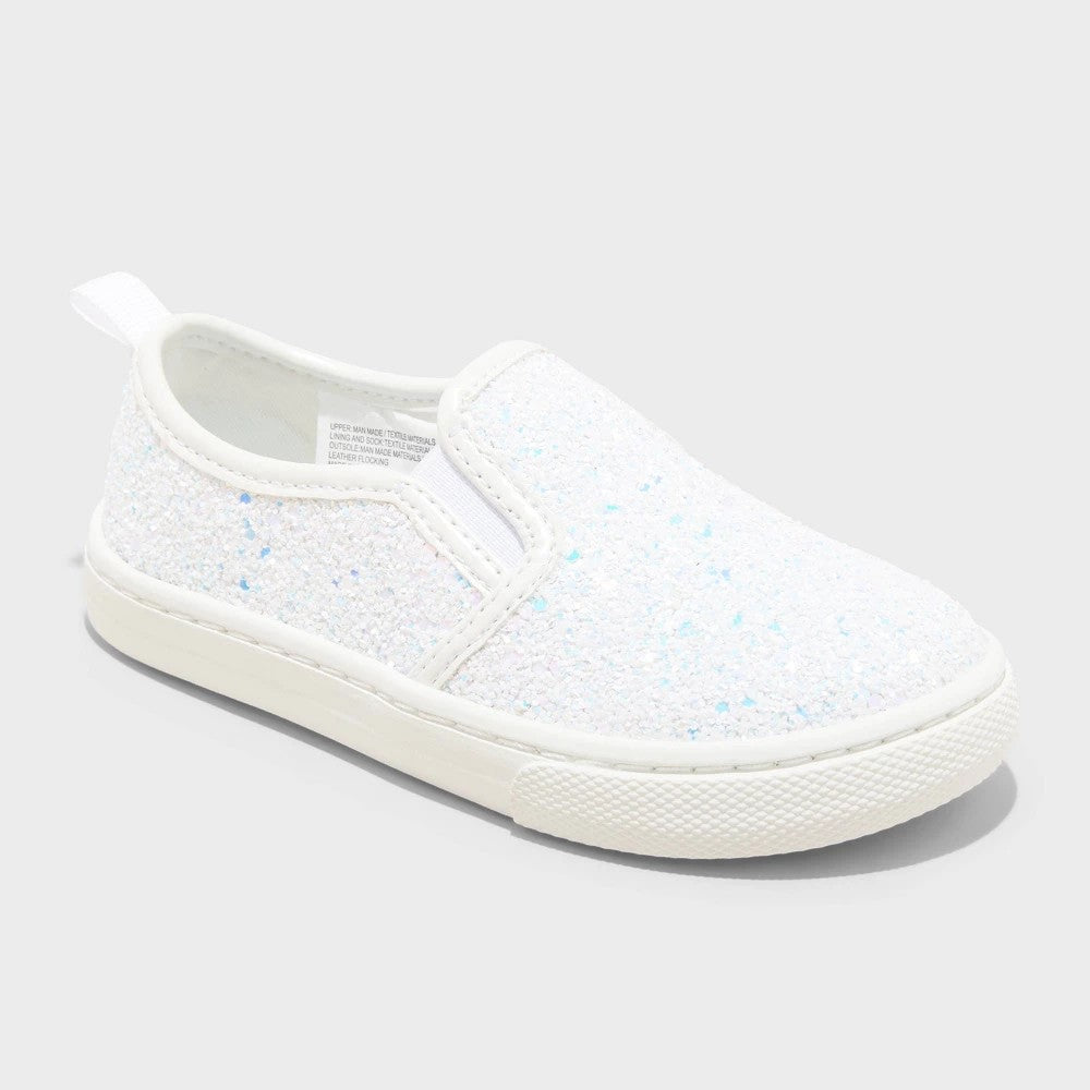 Toddler Yana Slip-on Glitter Sneakers - Cat & Jack™ Faux Leather