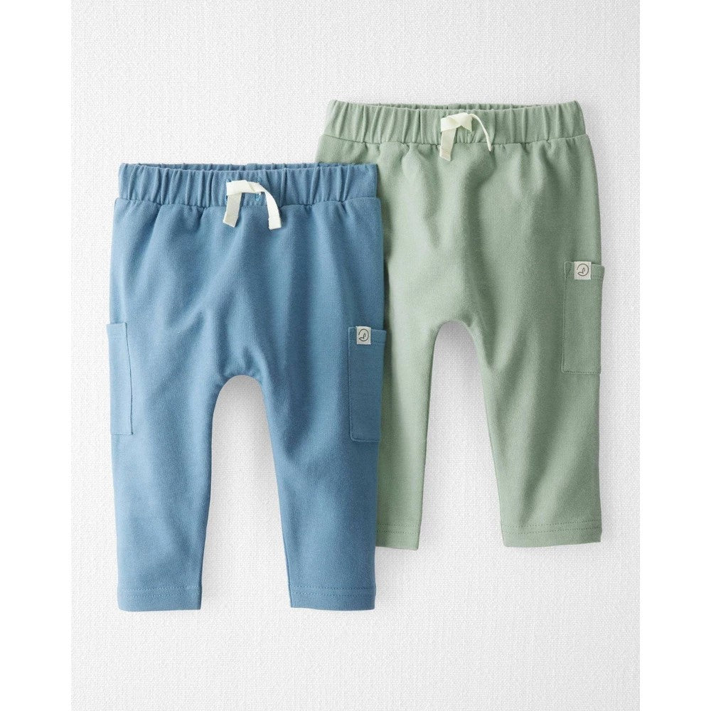 Carter's Organic Cotton Joggers 2-Pack,
 Size  boys 3M