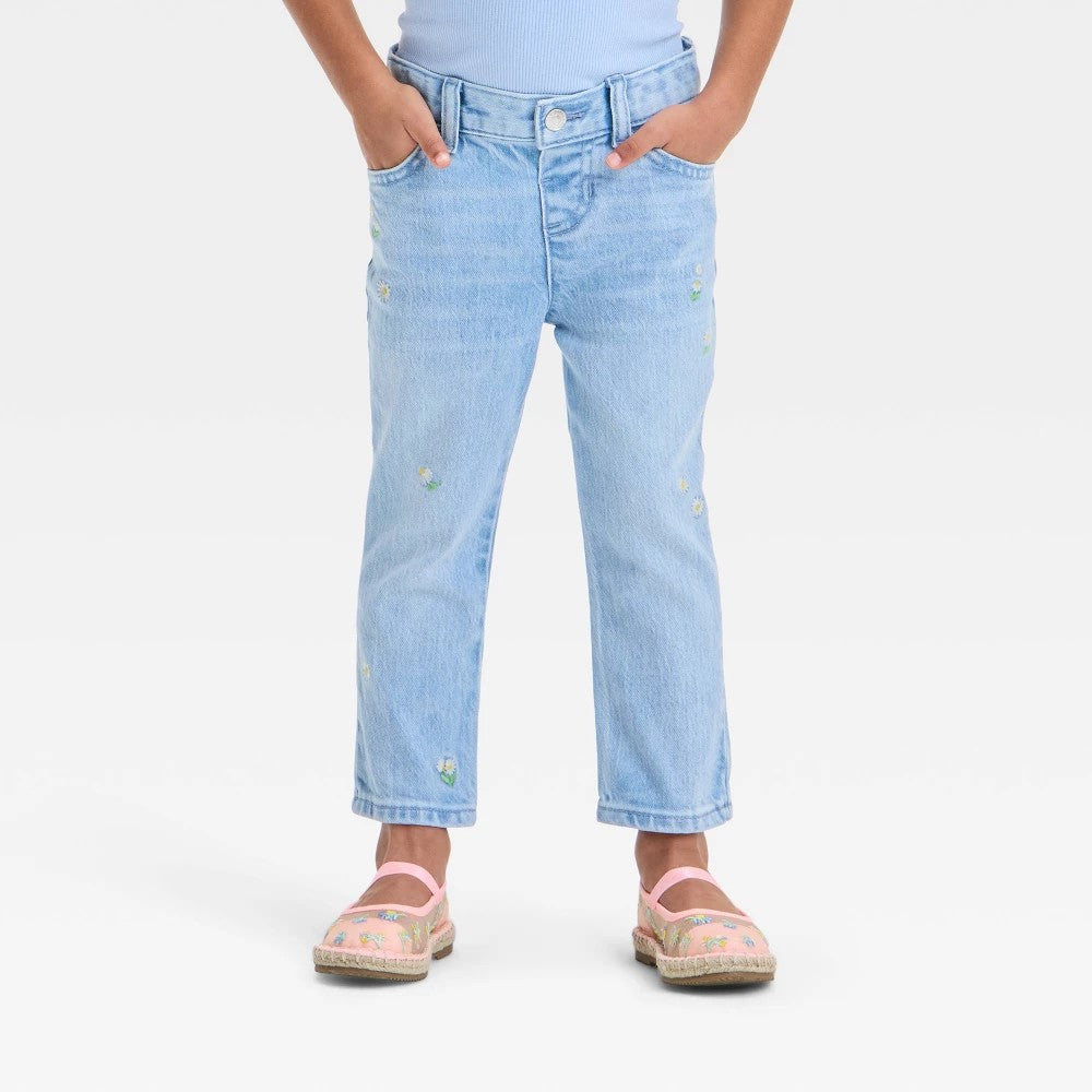 Cat & Jack Cargo Denim Jeans Blue girl 4T