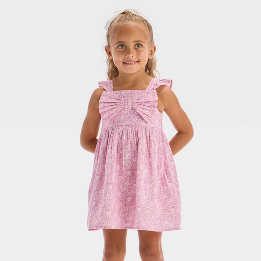 Cat & Jack Toddler Girls' Floral Dress 3T Light Purple