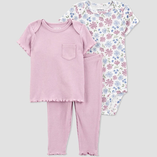 Carter's Floral Top & Bottom girl Set 18M