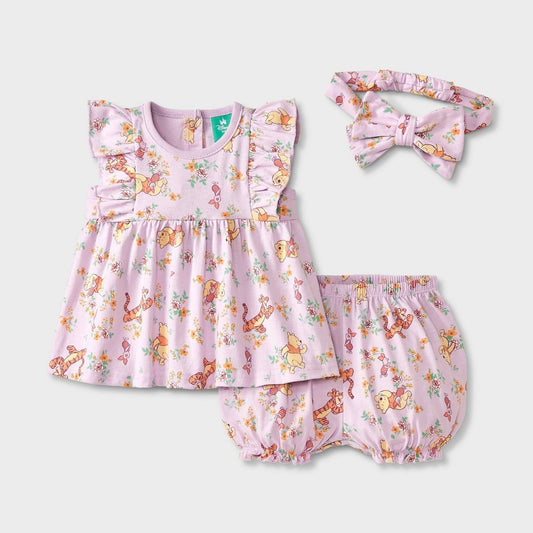 Disney Winnie The Pooh Baby Girls' 3pc 
3-6M - Purple