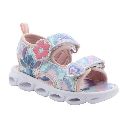 Disney Stitch Toddler Girls Strap Sandals, 8T Pink