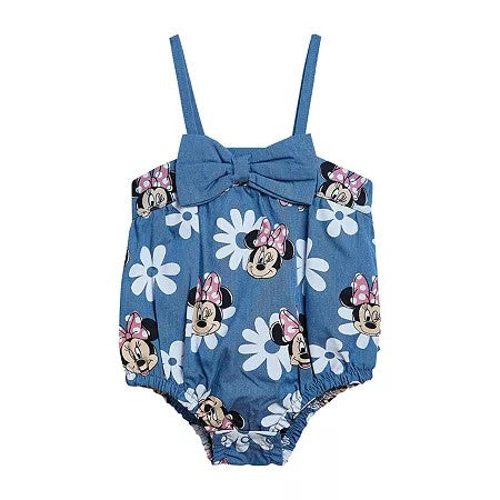 Disney Minnie Mouse Baby Girls Shortall Set, 24 Months, Blue
