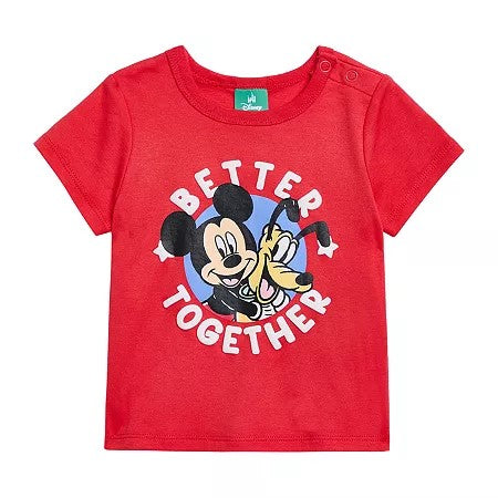 Disney Mickey Mouse Baby Boys Short Set, 3-6 Months, Red