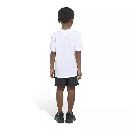 Adidas Little Boys 2-Piece Short Set, Size 5, White