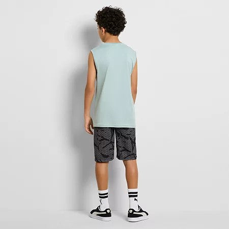 Puma Little Boys 2-Pc Short Set, Size 5, Green