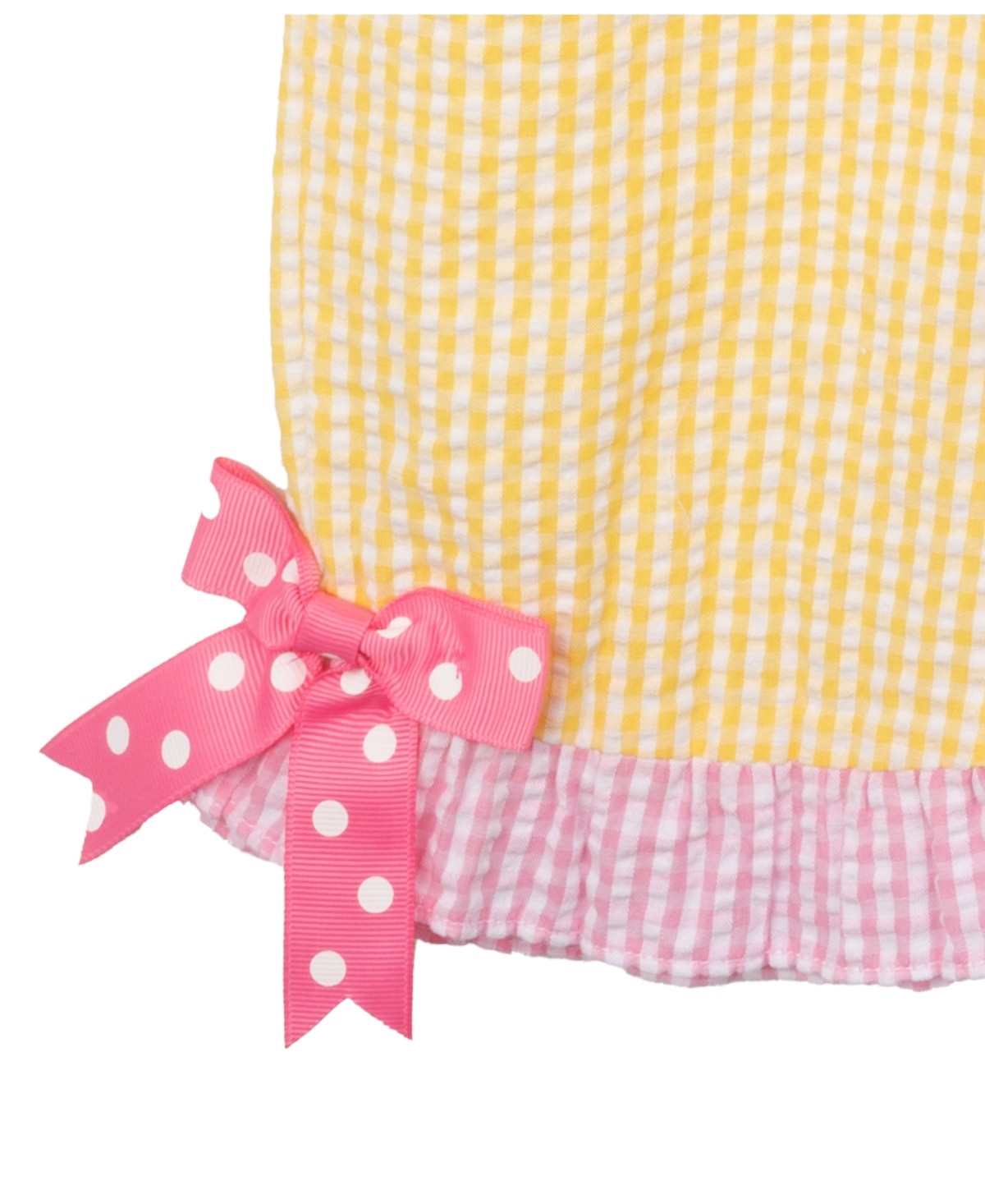 Rare Editions Spring Seersucker Dress Set, Pink, 3-6M girl
