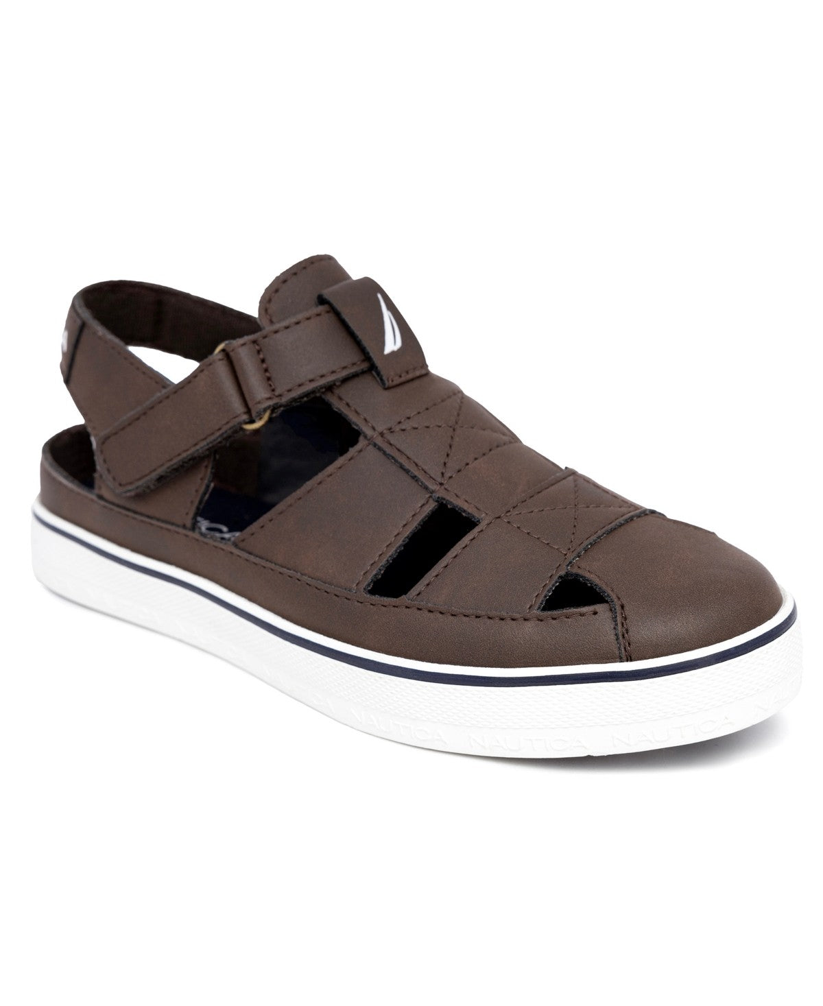 Nautica Little and Big Boys Mikkel Strong Fisherman Sandal - Bark