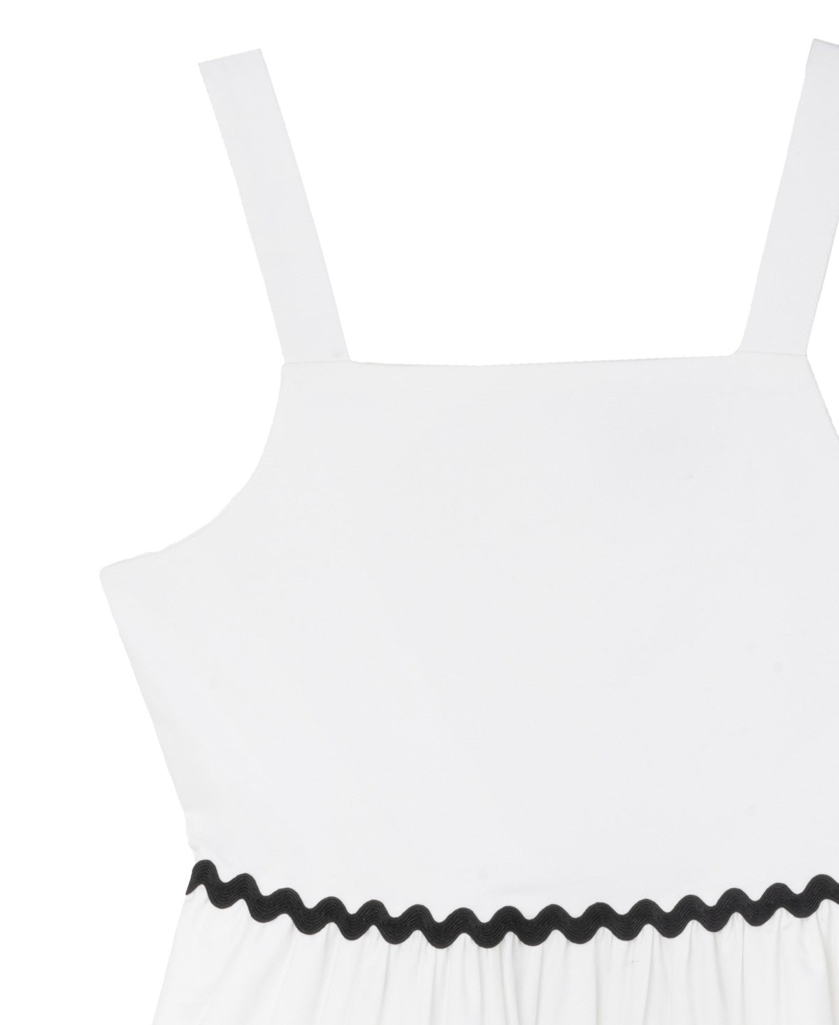 Rare Editions Ric-Rac A-Line Dress White, Size 12 girl