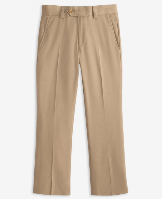 Michael Kors Boys Size 14 Husky Tan Flat-Front Pants