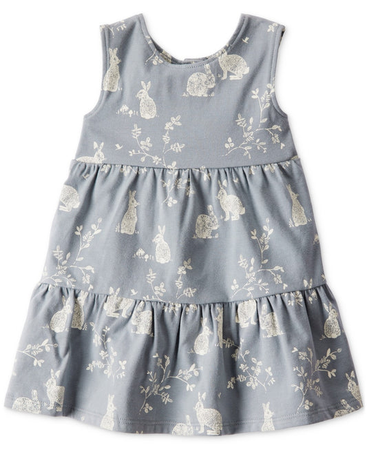 Carter's Organic Cotton Bunny Knit Dress, Grey, 6M girl