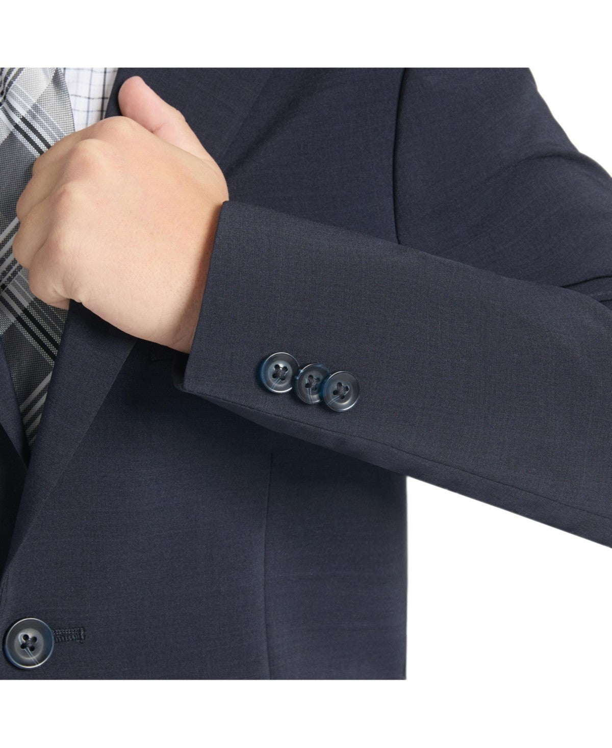 Kenneth Cole Reaction Boys' Slim Fit Suit Navy, Size 12R Set 2pc