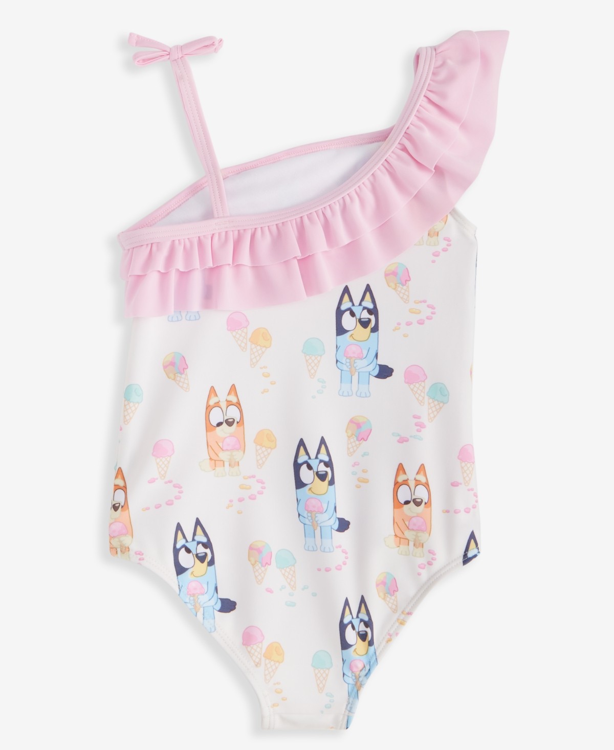 Dreamwave Bluey Girls Swimsuit 2T White pink