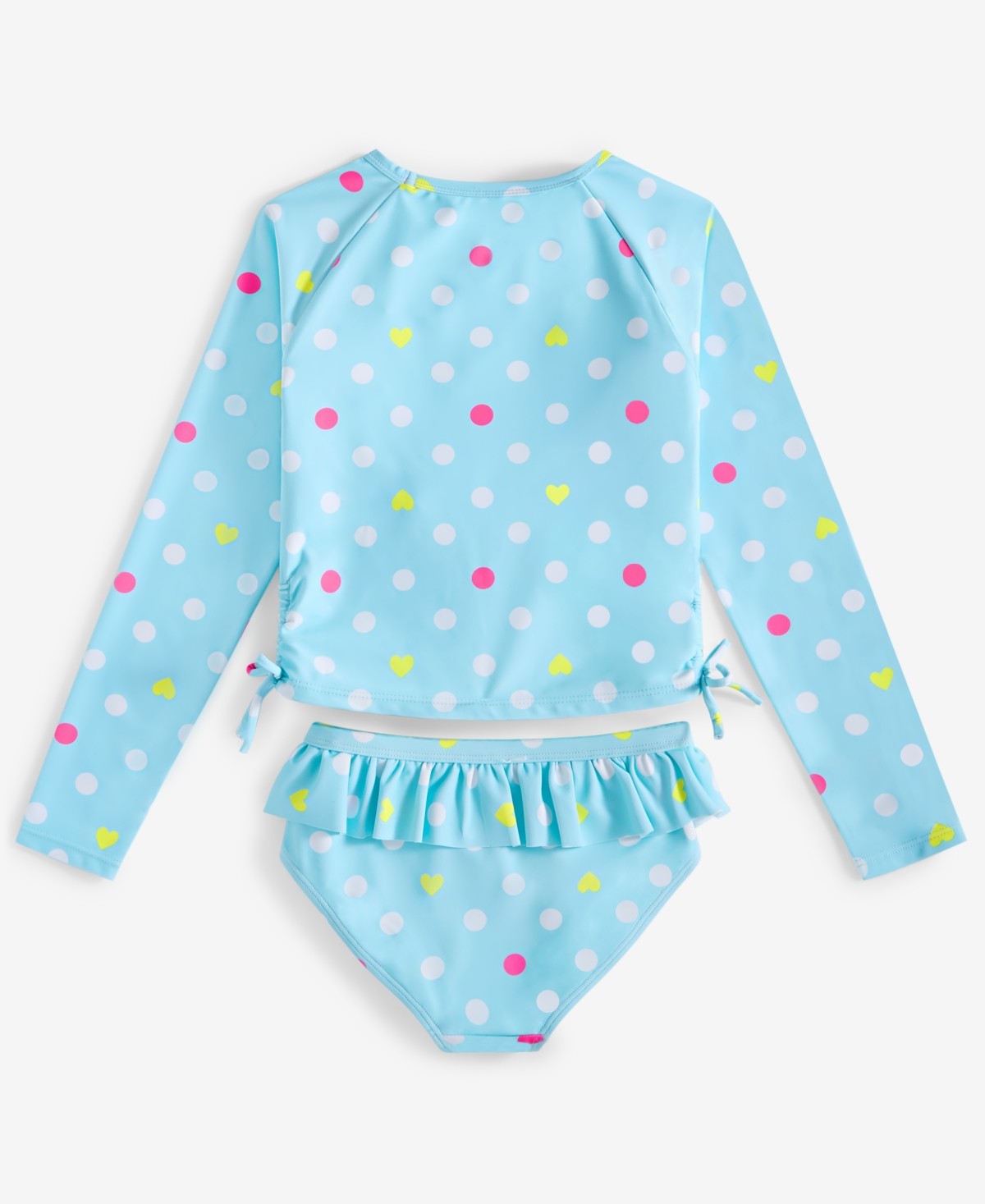 Epic Threads Girls Rash Guard Set 2T Crystal Blue