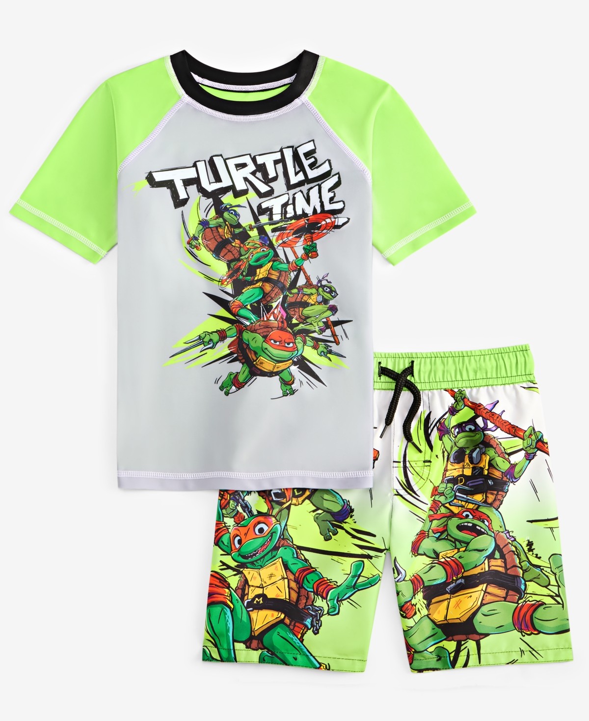 Dreamwave TMNT Boys' Swimsuit Size 4 -  Guard & Trunks