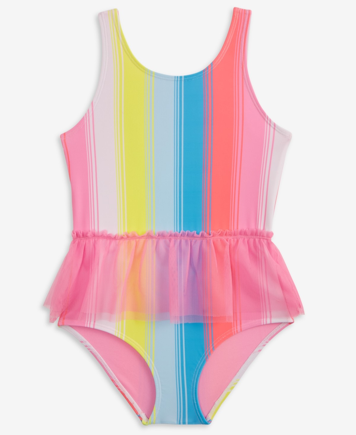 Epic Threads Girls Striped Tutu One-Piece Swimsuit,  3T