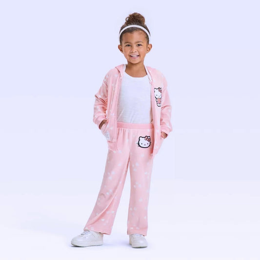 Hello Kitty  Velour Hoodie & Pants Set 2T girl