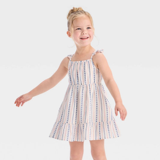Toddler Girls' Americana Stars and Stripe Tank Dress - Cat & Jack™ 3T