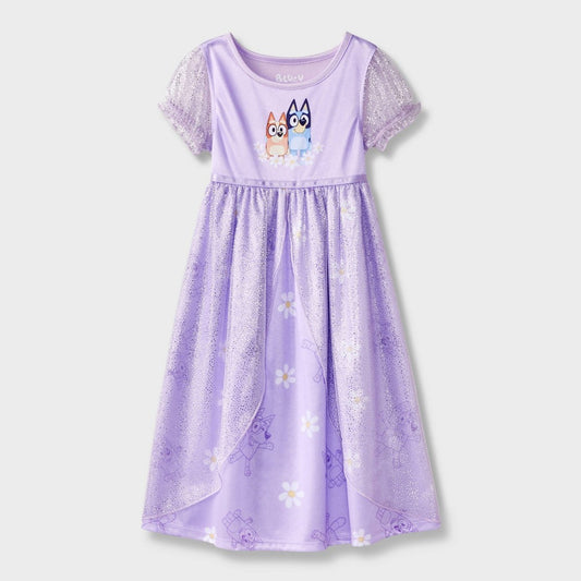 Bluey Toddler Girls' Purple NightGown Size 5T