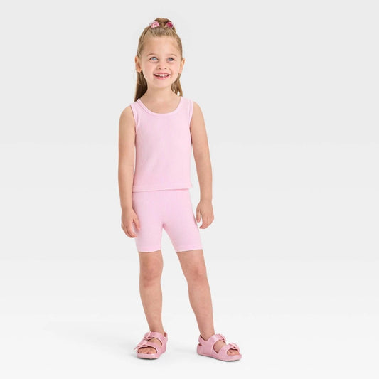 Grayson Mini Toddler Girls' Seamless Set - Pink 2T