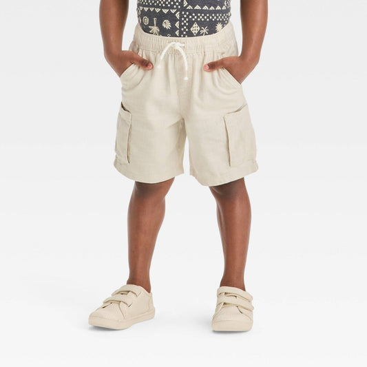 Cat & Jack  Boys' Cargo Shorts Beige 2T