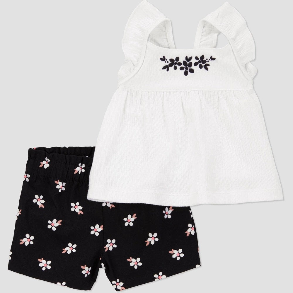 Carter's Just One You Baby Girls' Geo Set - Black 12M