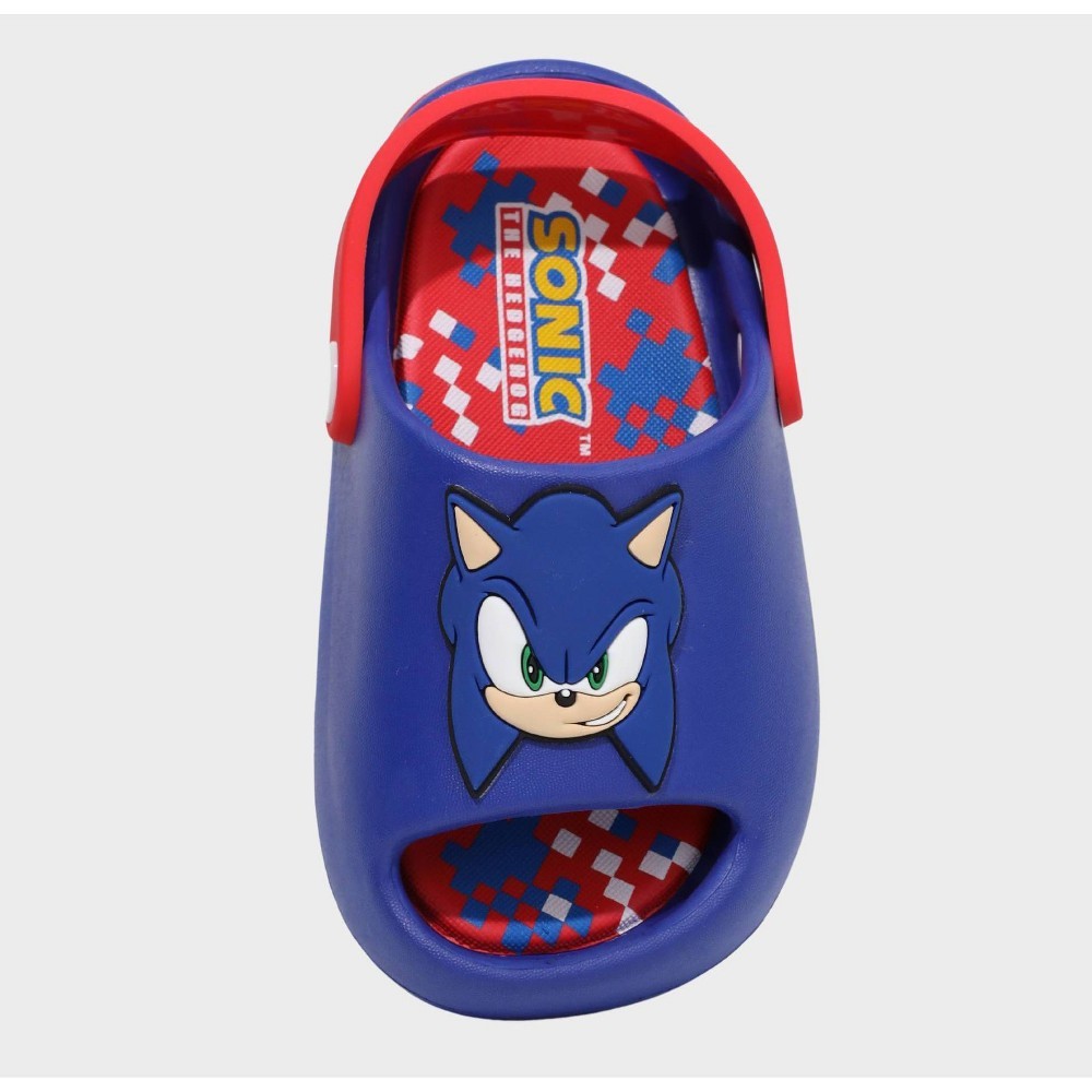 Toddler Sonic the Hedgehog Comfort Slides Slip-On Sandals Textured Outsole